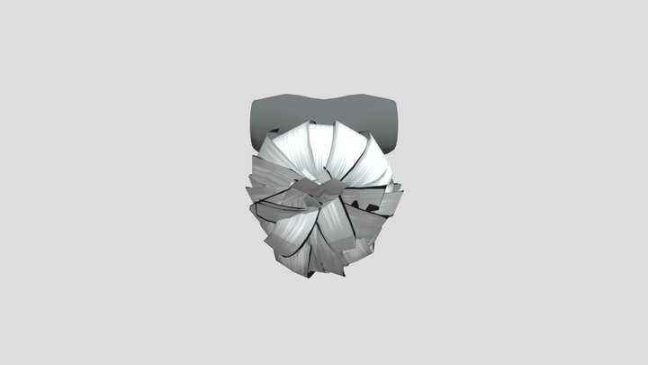 Anime short messy hair 3D Model