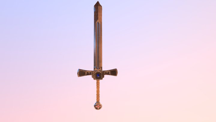 Medieval Sword- PBR 3D Model
