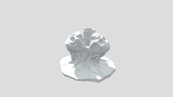 Skull Trio 3D Model