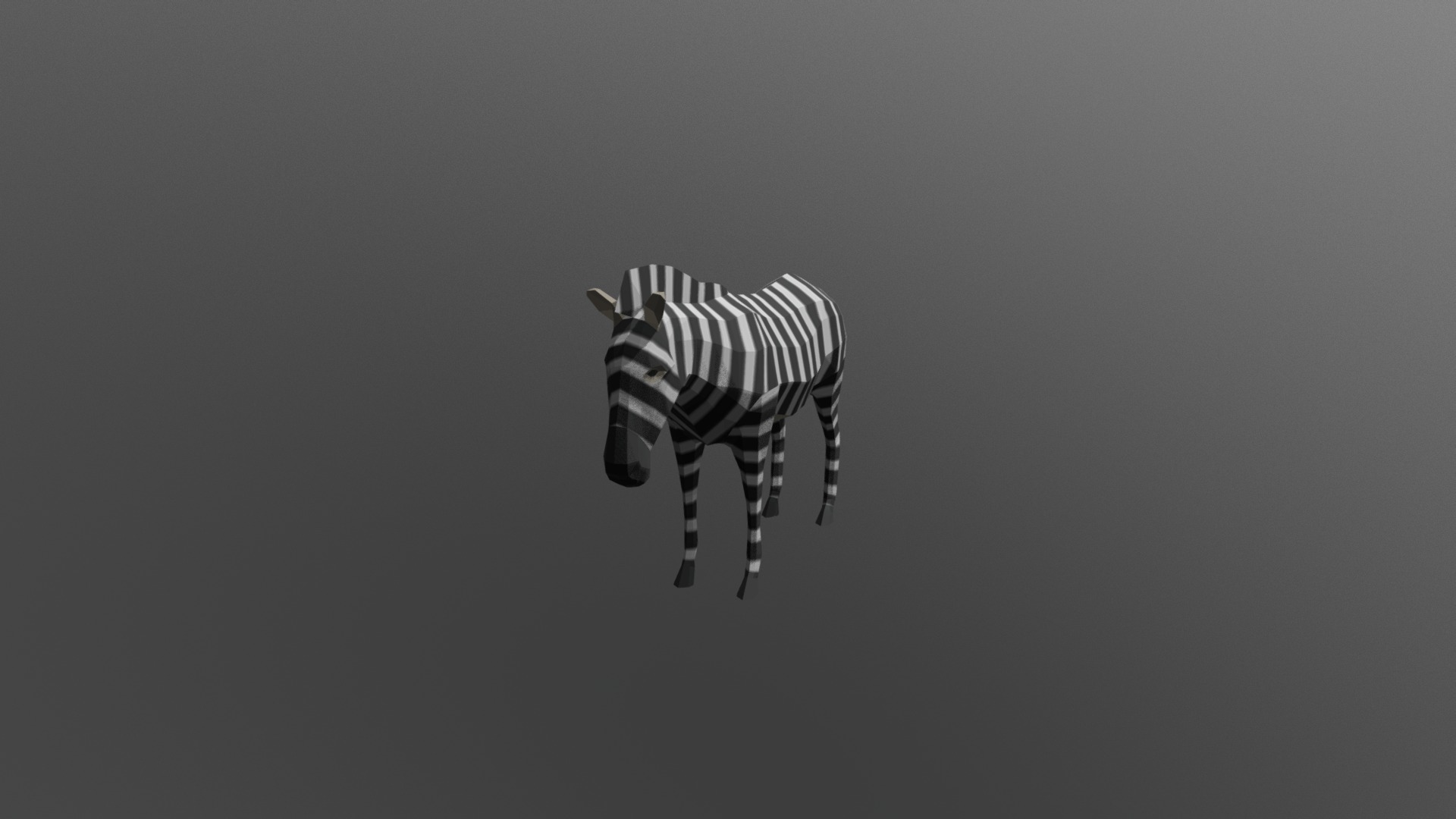 3D model Zebra Poly - This is a 3D model of the Zebra Poly. The 3D model is about a zebra in the sky.