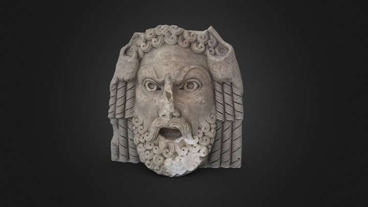 Masque d'Hercule 3D Model
