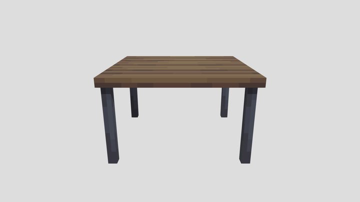 Minecraft Table 3D Model