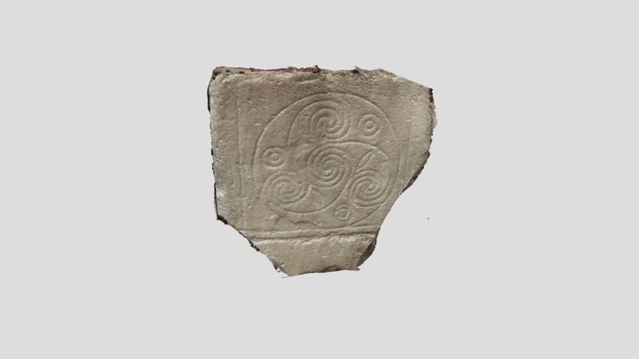 Carved stone from Sligo Museum 3D Model