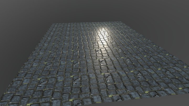 Floor Stones Tilleable 3D Model