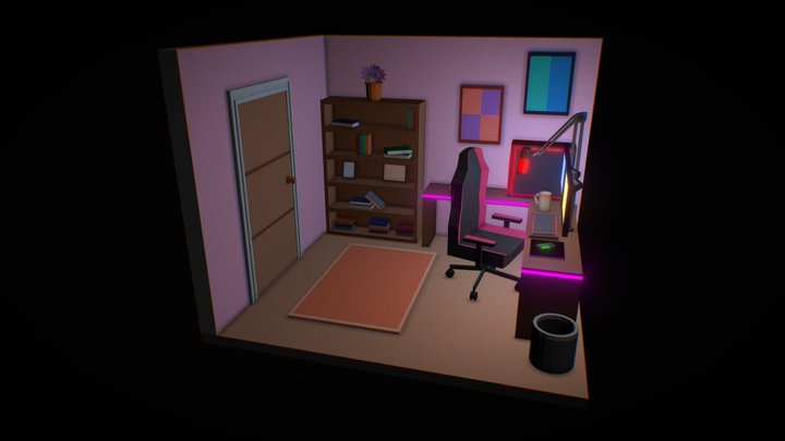 Streamer's Room 3D Model