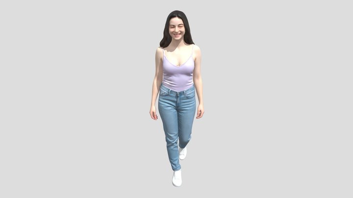 Sunny Smile in Lavender Tank Top – Modèle 3D gratuit STL