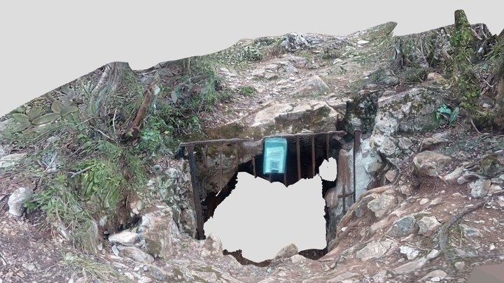Grotte Flandin, entrée naturelle 3D Model