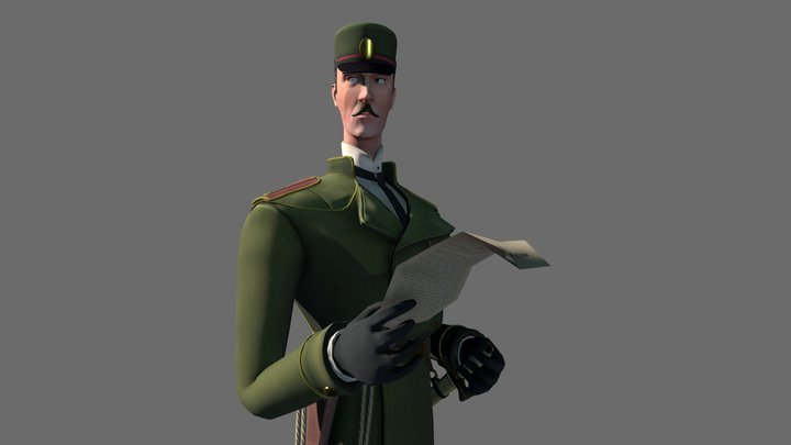 Detective 3D Model