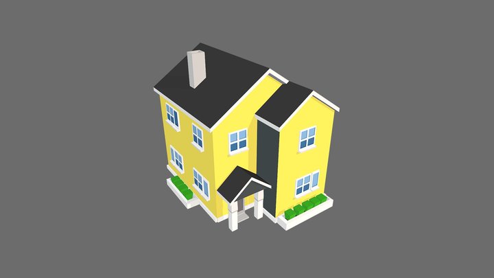 Suburb House 1 3D Model