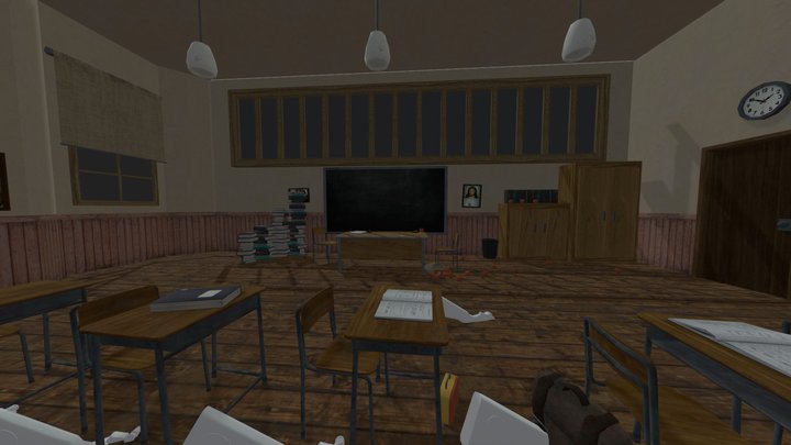 İce scream 2 rod School map 3D Model