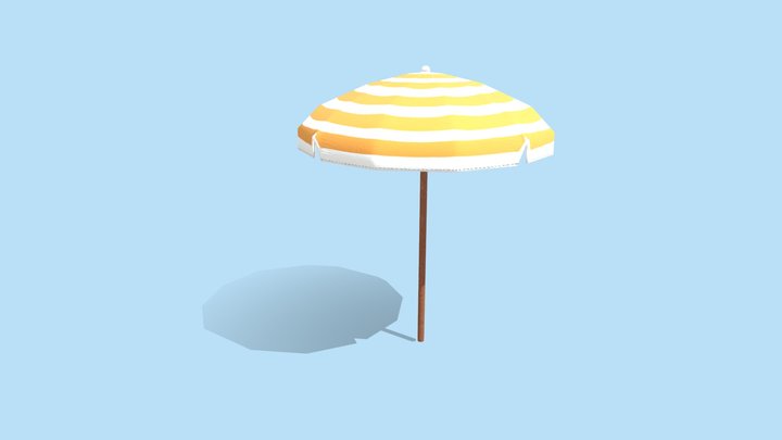 Beach Umbrella Asset 3D Model