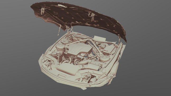BMW Z4 Engine-Bay scanned with Einstar Rockit 3D Model