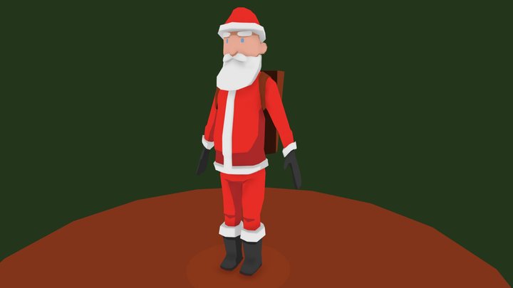 Santa Claus (A Pose) 3D Model