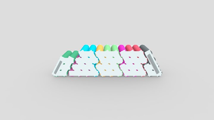 8s6p Battery Layout 3D Model