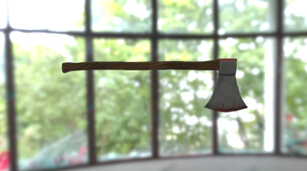 Wooden-handled Axe