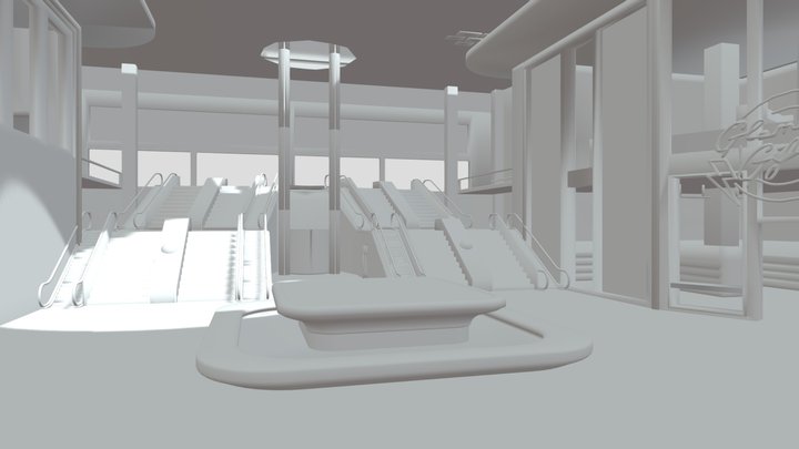 The Pizzaplex entrance (No texture) – Kostenloses 3D-Modell STL