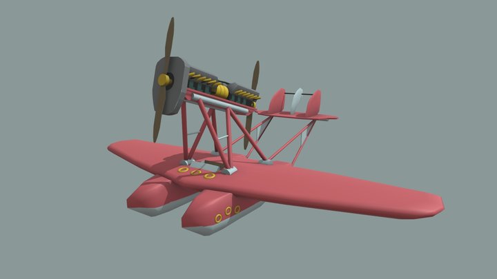 Game Art Fundamentals | Savoia-Marchetti S.55 3D Model