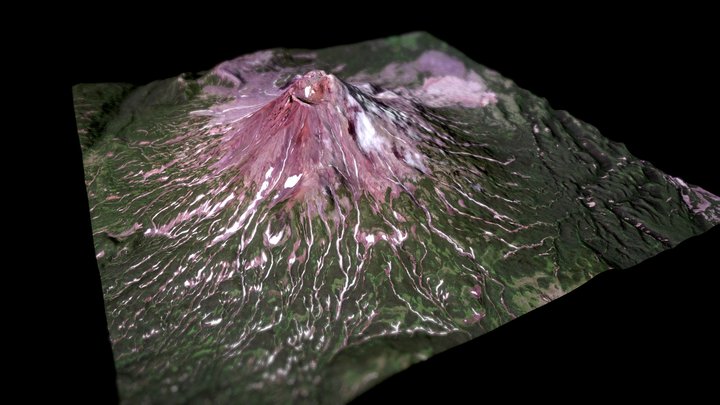 Zheltovsky volcano – Free 3D Model STL