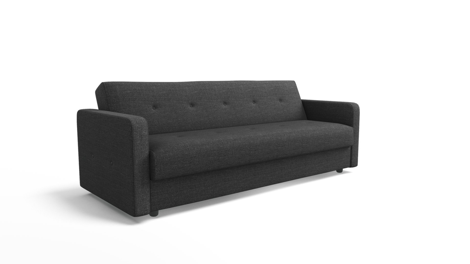 Chou Sofa Bed With Storage, Grey Download Free 3D model by