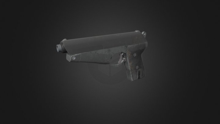 CZ-52 Pistol 3D Model