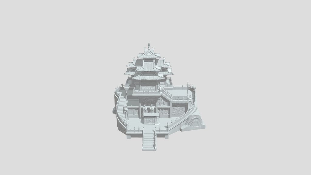 Miniature traditional Chinese pavilion model