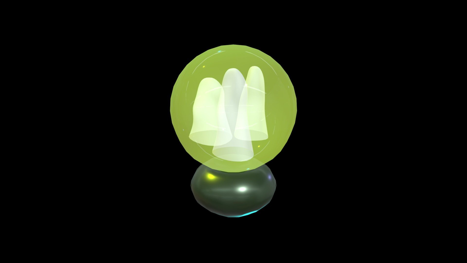 Ghost Crystal Ball 3D model by kvpool [fbe3eb9] Sketchfab