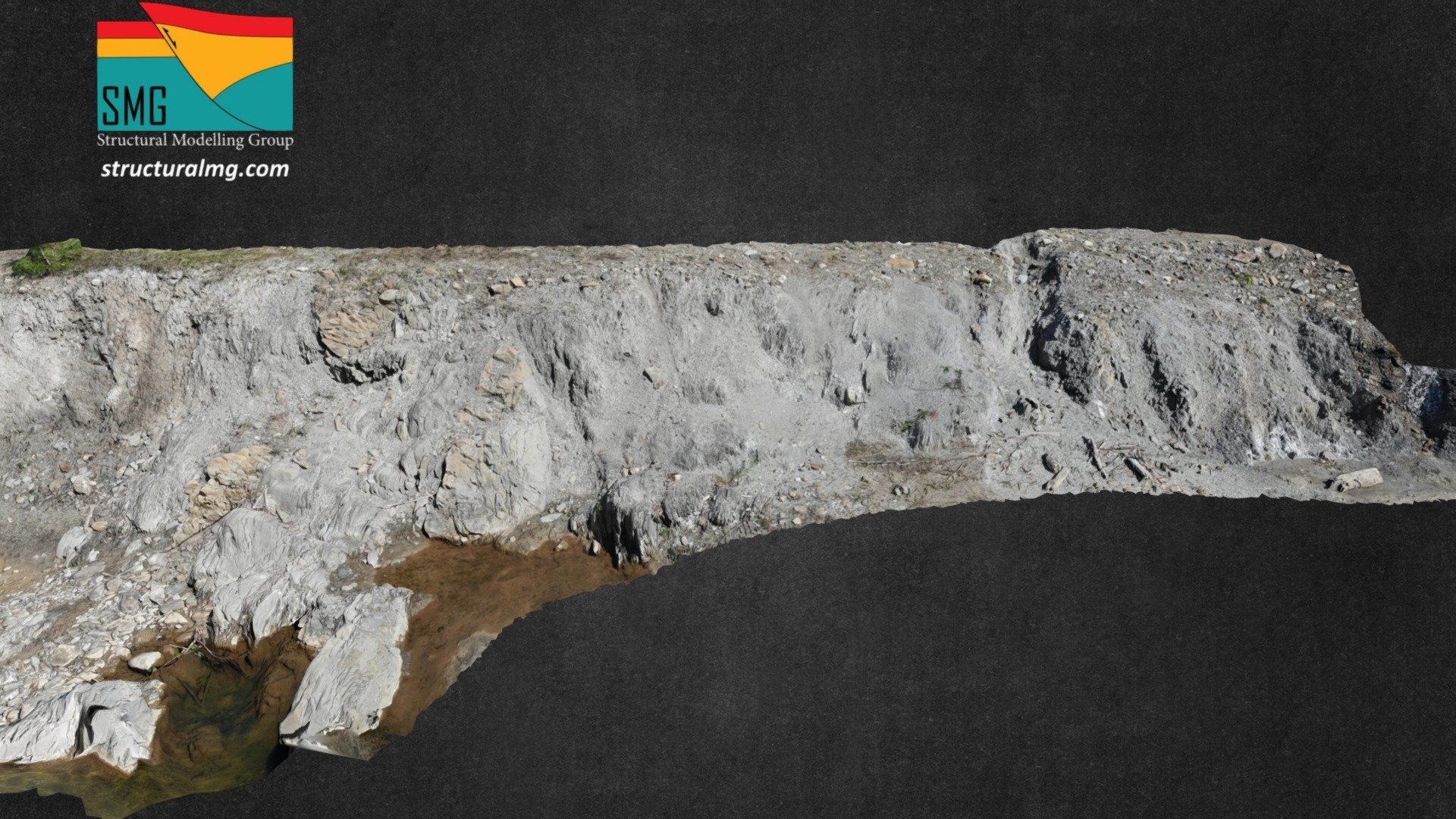 Salt formation outcrop at Coza, Romania (94) - 3D model by Structural ...
