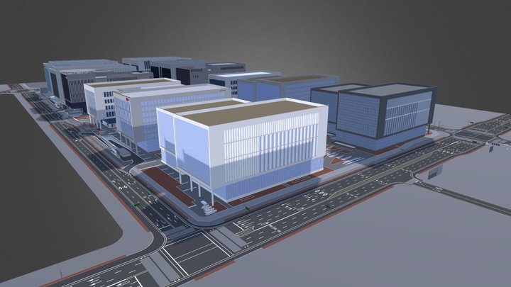 LG Sciencepark Map Road 96 191101 3D Model