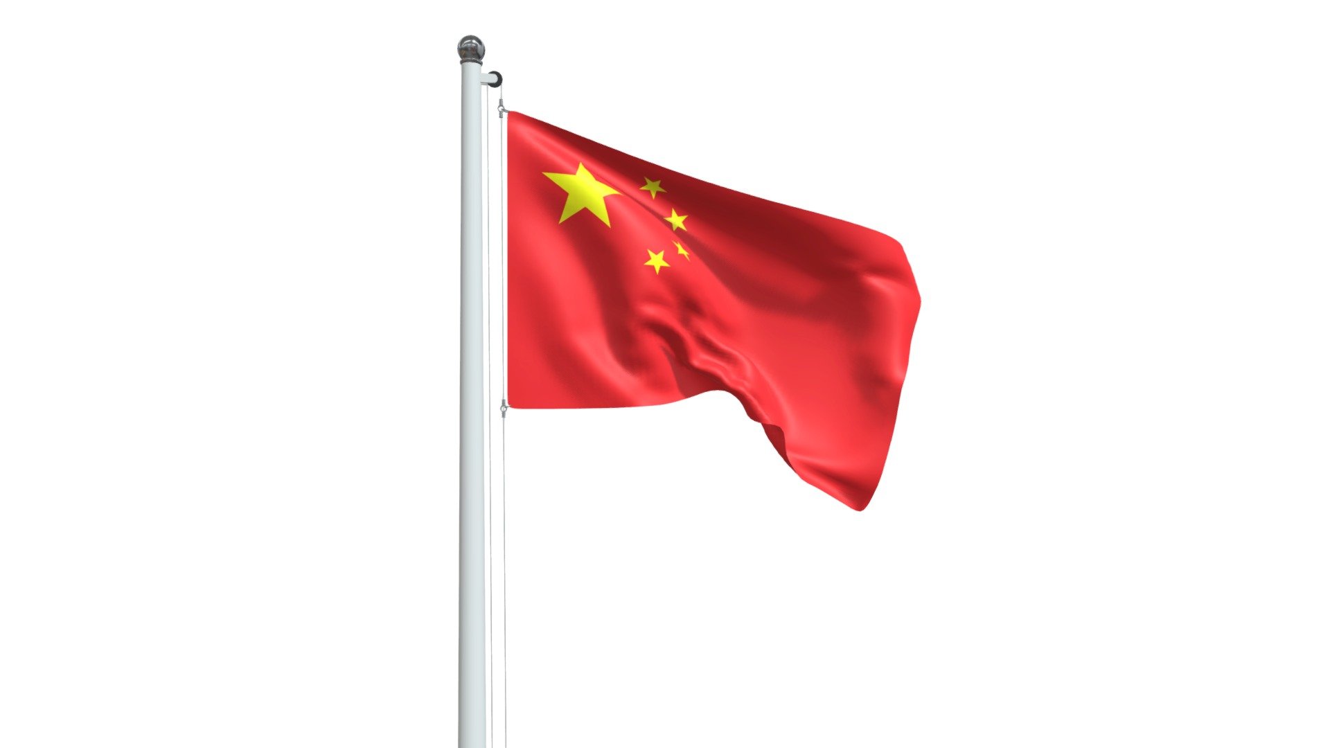 Flag Of China - Buy Royalty Free 3D model by renato.lt (@renato.lt_3D) .