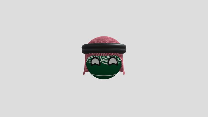 SAUDI ARABIA COUNTRYBALL 3D Model