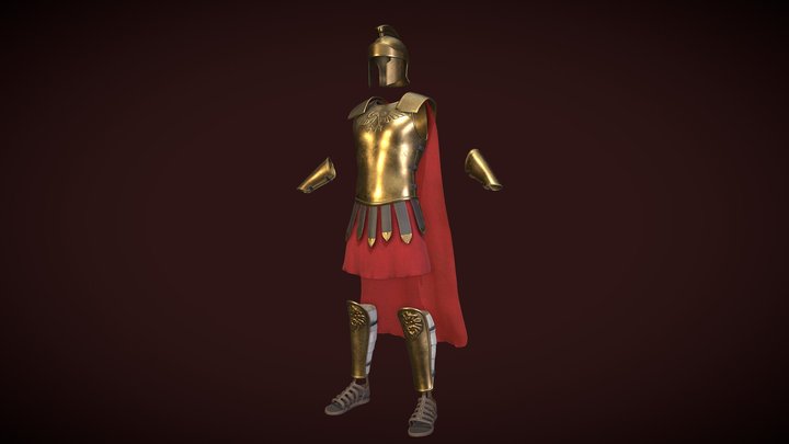 Roman God of War - Fantasy Clothing 3D Model