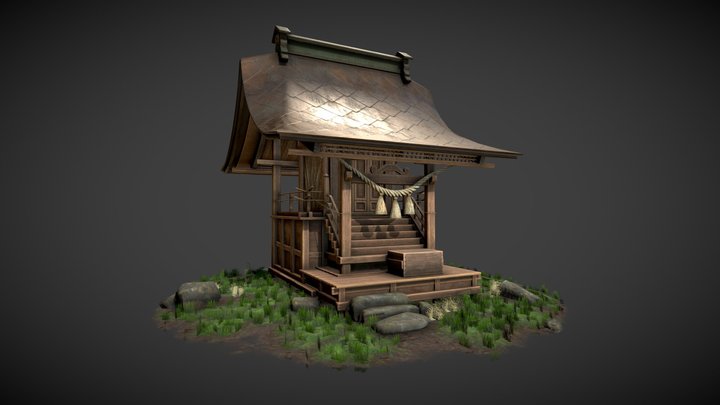 Japan Temple 3D Model