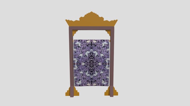 motif batik 3D Model