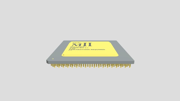 Cyrix(R)-MII-266GP 3D Model