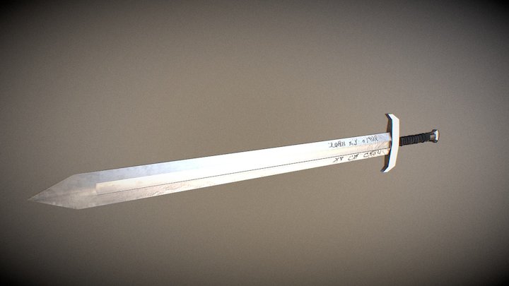 King Arthur's Excalibur Guy Ritchie version 3D Model
