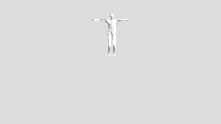Man In Suit - heat binding defect 3D Model