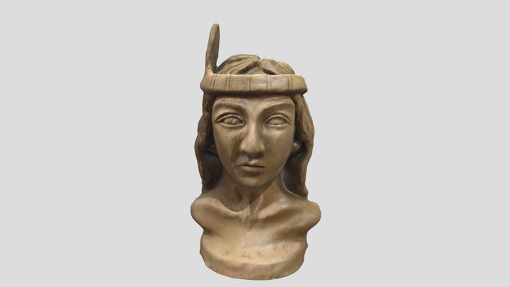 Martha Christina Tiahahu Clay Sculpture 3D Model