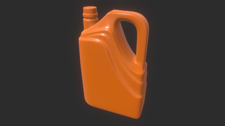 Oil Bottle 09 3D Model