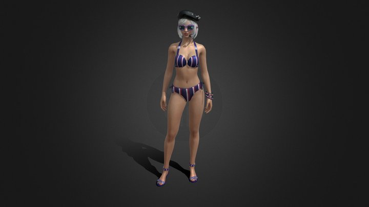 Beach Lover Bundle_ Free Fire 3D Model