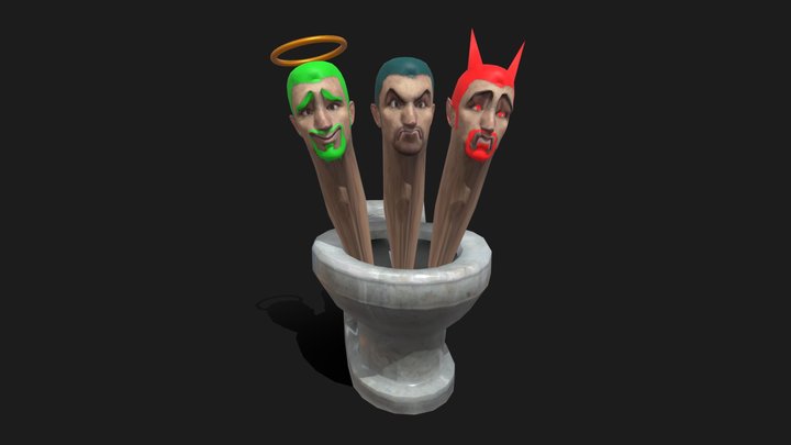 Triplet Head Skibidi Toilet (fanmade)