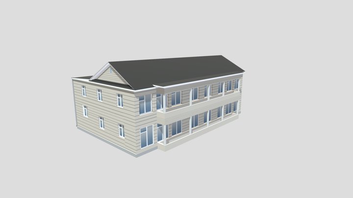 Sanatorium building 3D Model