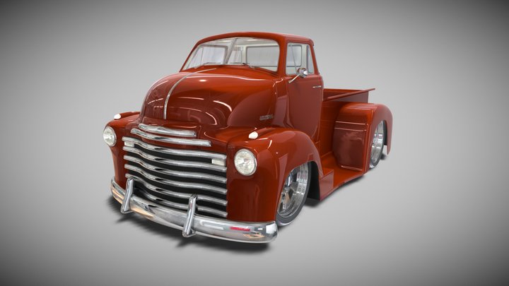 Chevrolet 1953 cab-over Truck 3D Model