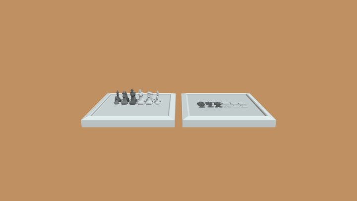 Chess pieces 3D Model