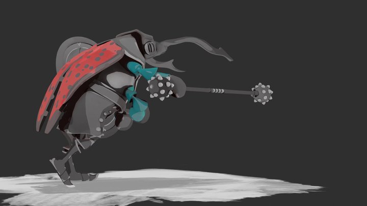 Beetle stag warrior 3D Model