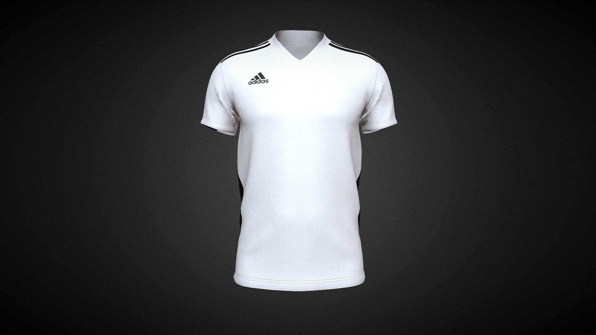 adidas Regista Football Shirt for CLO3D-Marvelous Designer 3D