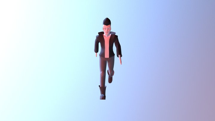 Low-Poly Traveller Model 3D Model