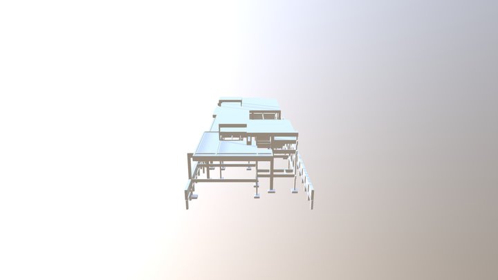 PROJETO ESTRUTURAL RESIDENCAL ALTO PADRÃO 3D Model