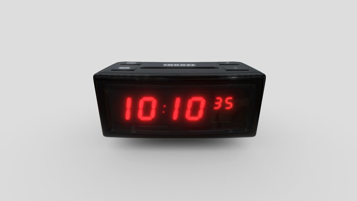 Digital clock 3D Model