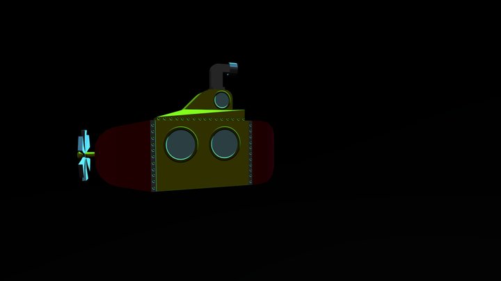 Yellow Submarine 3D Model