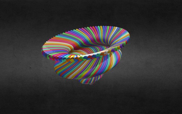 Moving Diffraction Pattern No. 2 3D Model